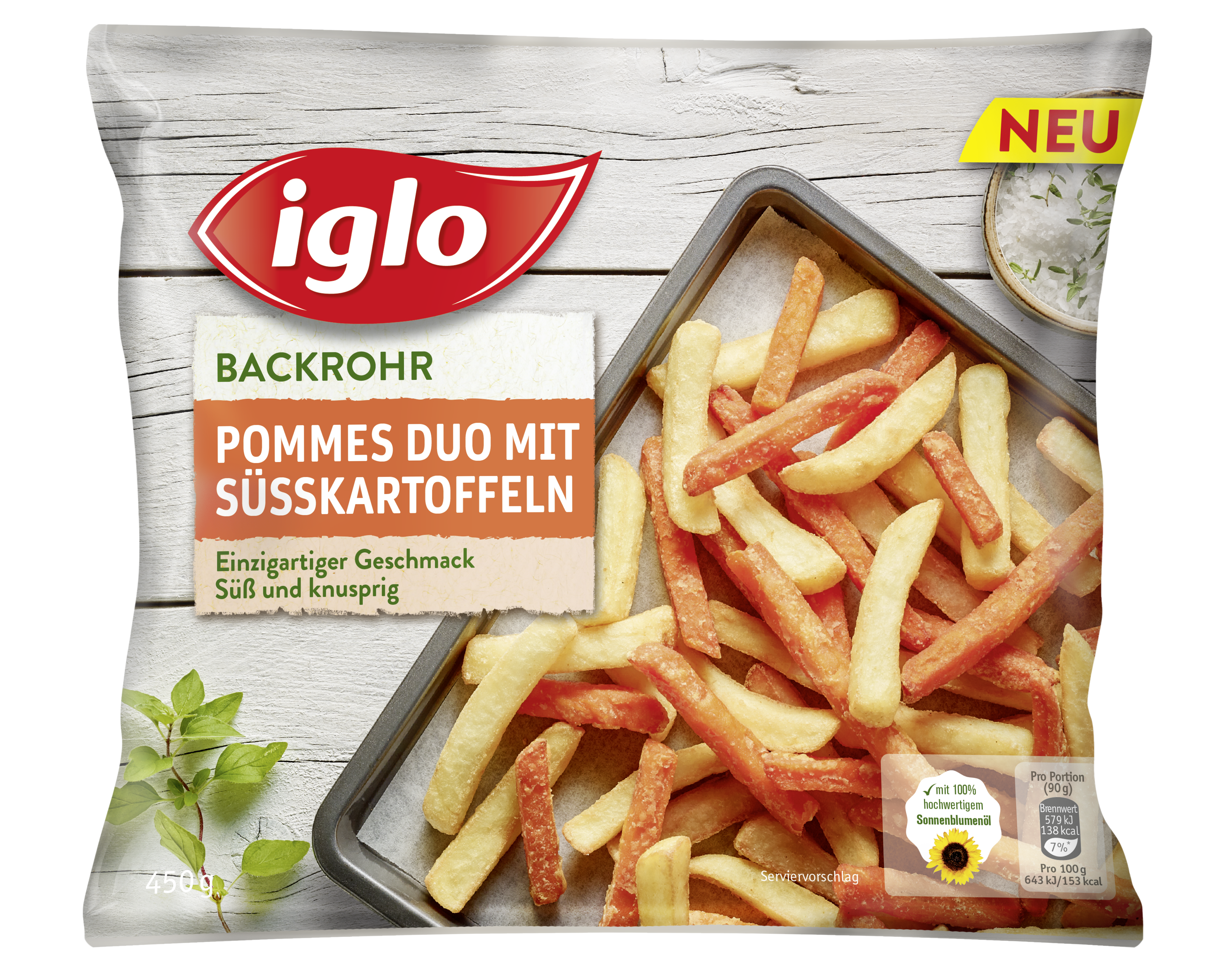 Iglo Pommes Duo Mit Susskartoffeln