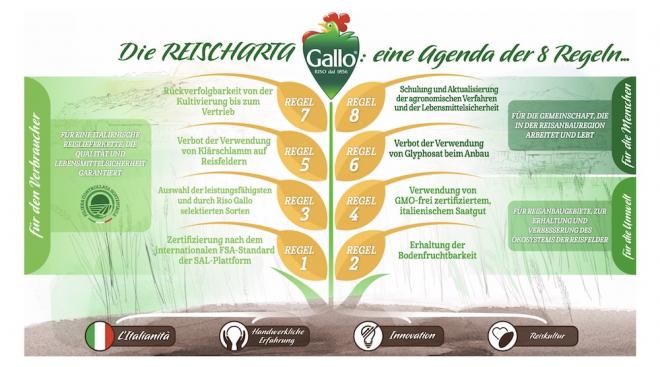 Die Riso Gallo Reis-Charta