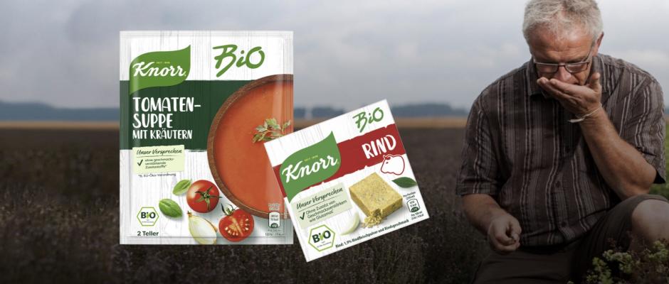 Marktführer Knorr setzt mit einer neuen Bio-Linie starke Impulse im Segment der Trockensuppen und Bouillons.