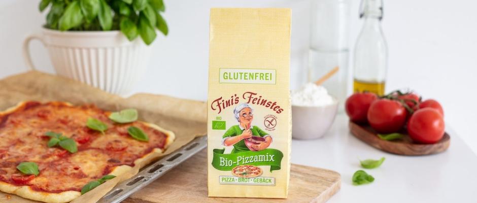 Mit dem Bio-Pizzamix bietet Fini’s Feinstes jetzt eine glutenfreie Mehl-Alternative für knusprig-zarte Pizzaböden wie in Italien.