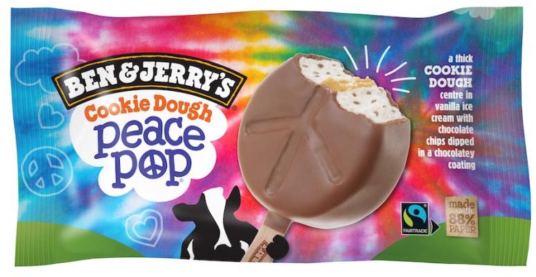 Ben & Jerry ́s Cookie Dough Peace Pop Single-Pack