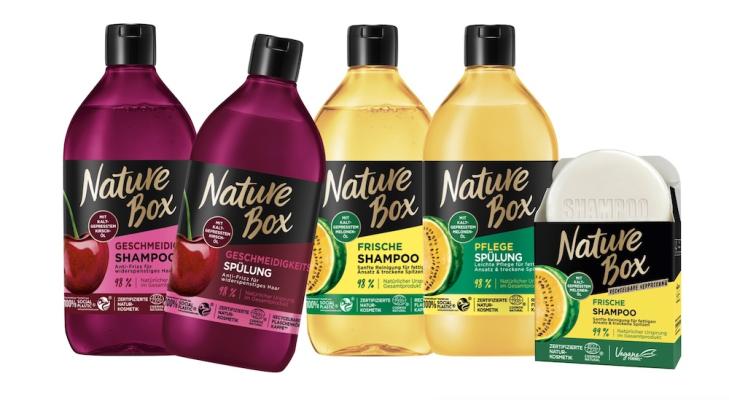 Mit zwei neuen fruchtigen Haarpflege-Linien sorgt die Henkel-Marke Nature Box für rundum schönes Haar.