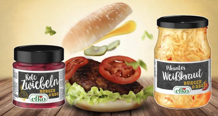 efko bringt mit zwei Neuprodukten frischen Wind in die Welt der Burger- und BBQ-Zubereitungen. 