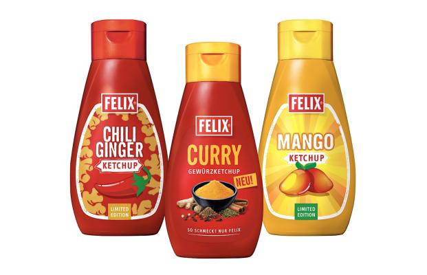 Felix Mango Ketchup, Chili Ginger Ketchup & Curry Gewürzketchup