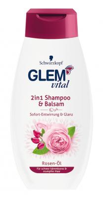 Glem vital 2in1 Shampoo & Balsam Rosen-Öl