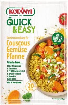 Kotányi Quick&Easy Couscous Gemüse Pfanne