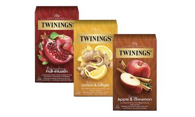 Twinings Fruit-Infusion, Lemon & Ginger und Apple & Cinnamon