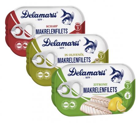 Delamaris Makrelenfilets in Olivenöl, Scharf & Zitrone