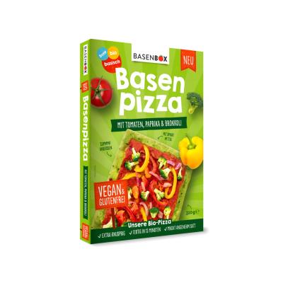 Basenpizza Tomaten-Paprika-Brokkoli