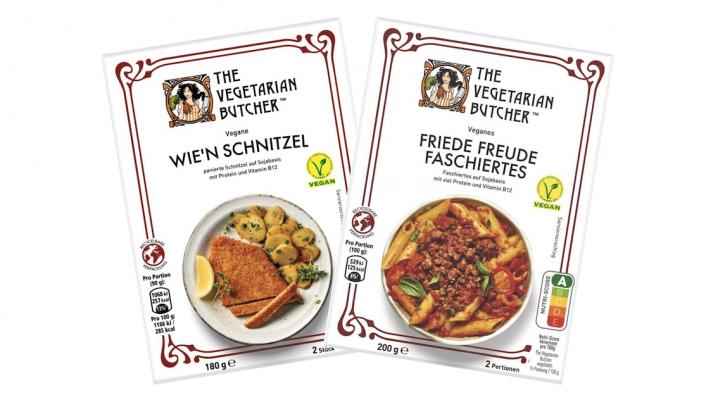 The Vegetarian Butcher veganes Wie'n Schnitzel & Friede Freude Faschiertes