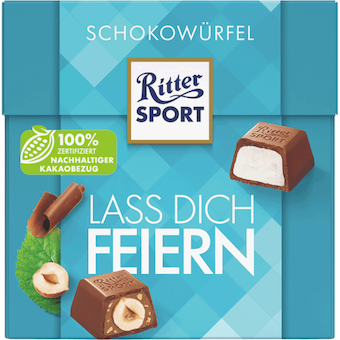 Ritter Sport Schokowürfel Lass dich feiern