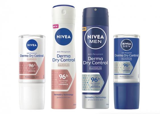Nivea Derma Dry Control Deodorants für Frauen und Männer