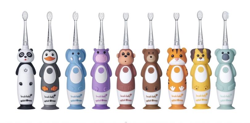 Mit den putzigen elektrischen Zahnbürsten von brush-baby wird die Zahnpflege der Jüngsten zum Kinderspiel.
