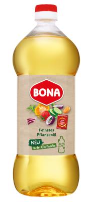 Bona Feinstes Pflanzenöl in der 1,25 l rPET-Flasche