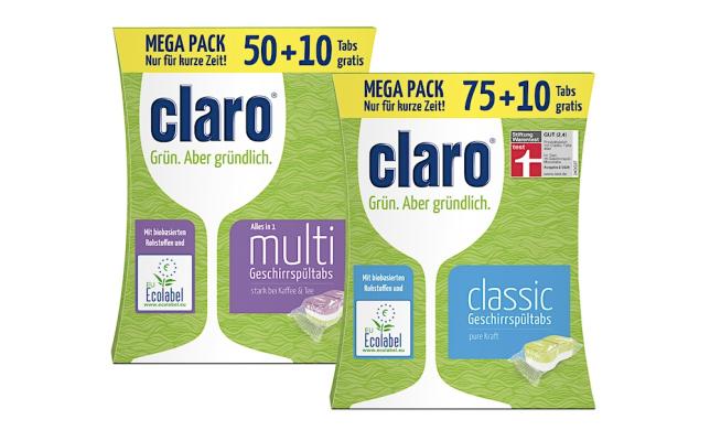 Claro Geschirrspültabs Mega Pack